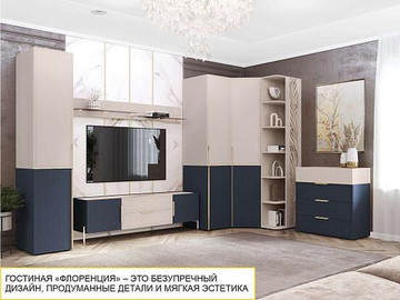 Гостиная Флоренция 610 - Мебельный центр «ЭМА»
