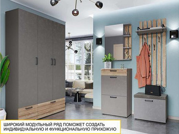 Прихожая Денвер 401 - Мебельный центр «ЭМА»